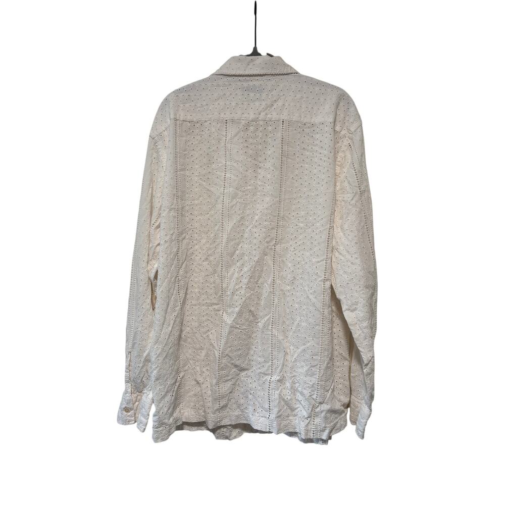Talbots White Button Down Shirt 14W Non-Iron Cotton - Picture 3 of 10